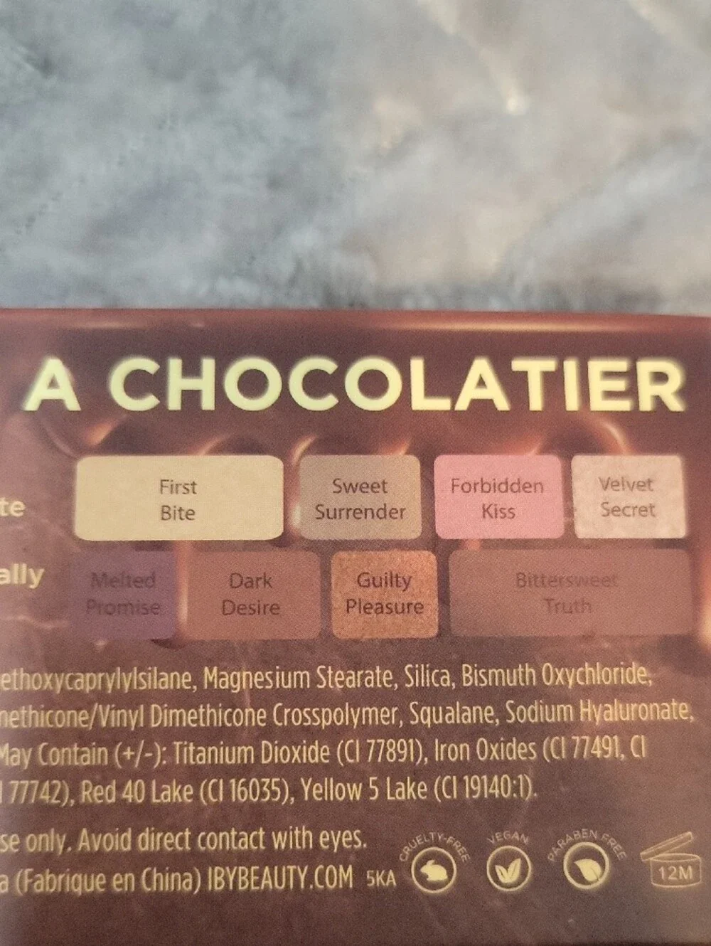 IBY Beauty 'Confessions of a Chocolatier' Eyeshadow Palette - Brown